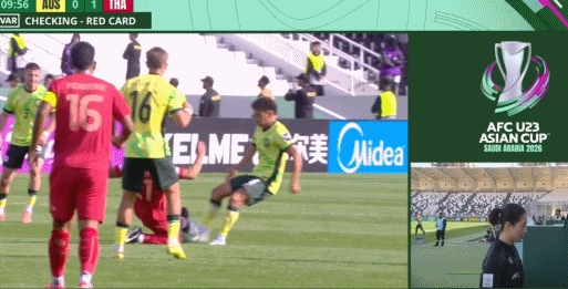 fbsports-U23国足小组赛末战利好！泰国队2人缺席，飞铲染红停赛2场