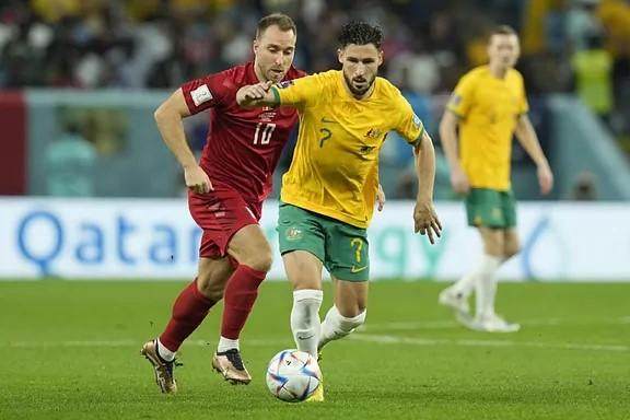 【世界杯】莱基一击致命力保出线，澳大利亚1-0丹麦